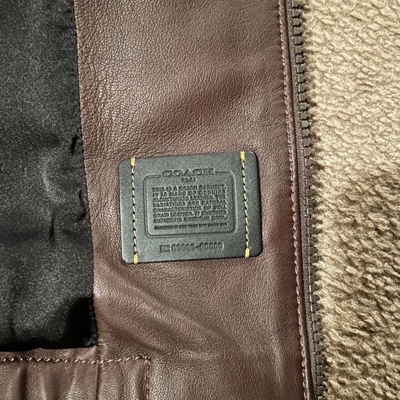 Coach Men’s Leather Jacket - Picture 4 of 4